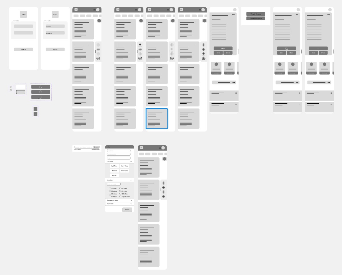 Low-fidelity wireframe