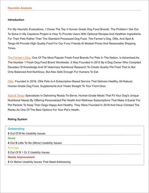 Heuristic analysis write-up